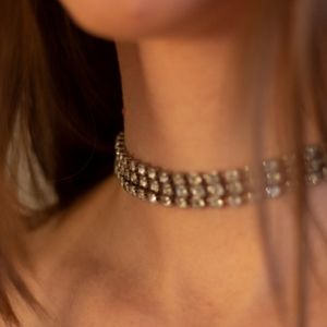 crystal cubic choker